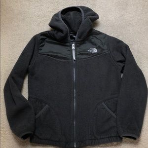 North Face girls fleece hoodie